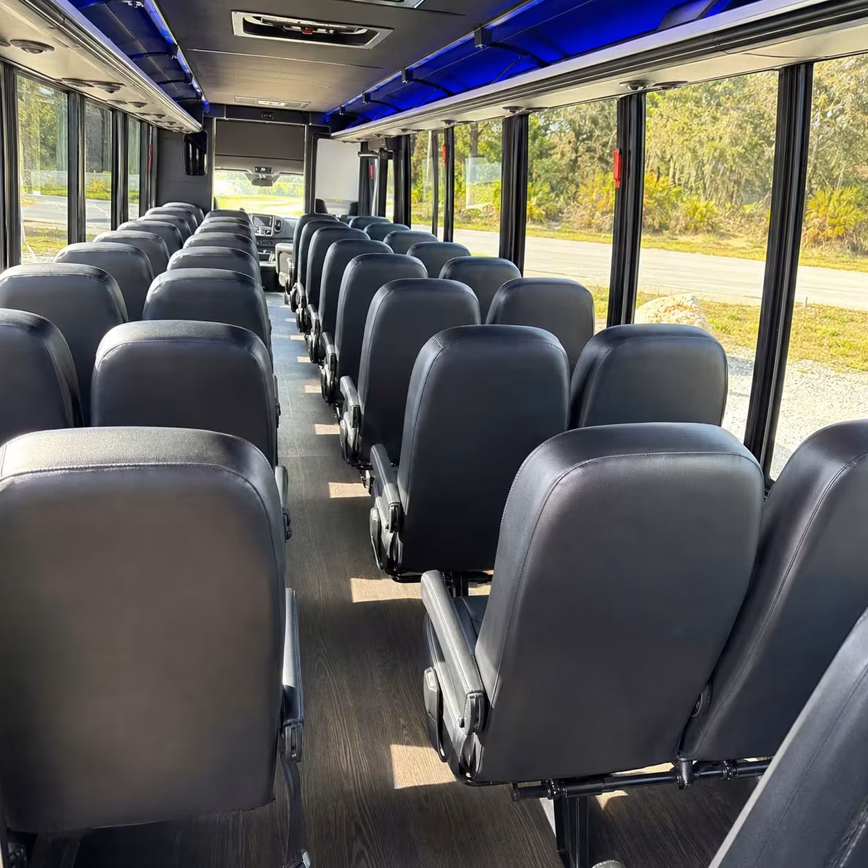 25 passenger minibus interior