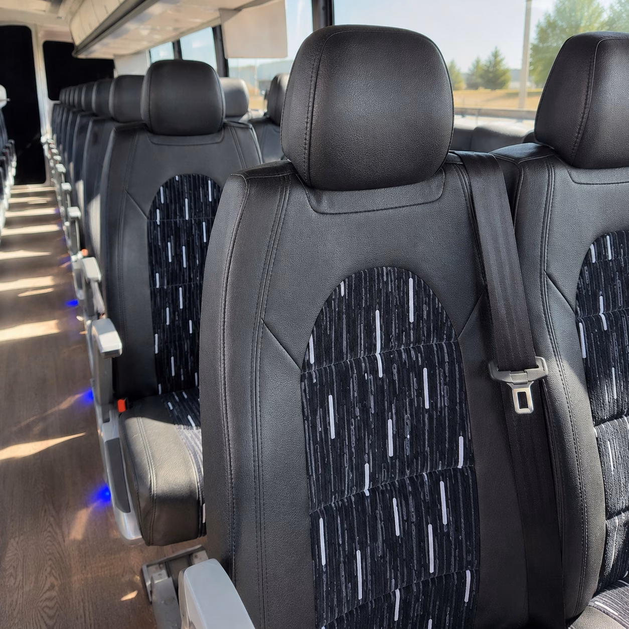 cedar park charter bus interior