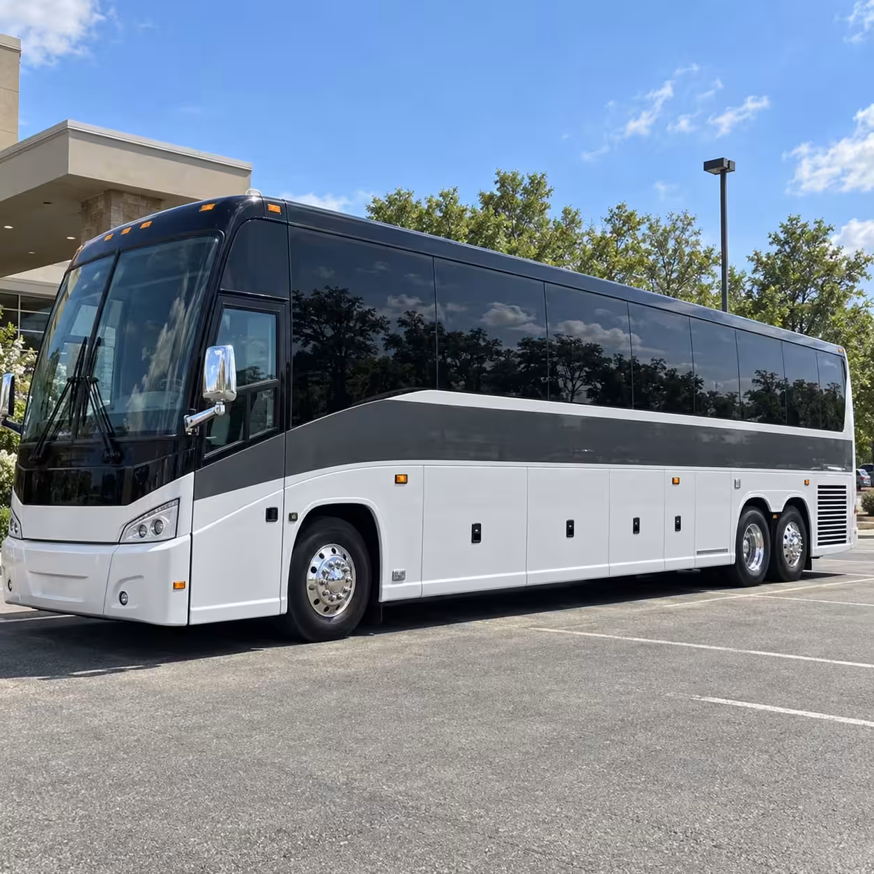 cedar park charter bus rental exterior