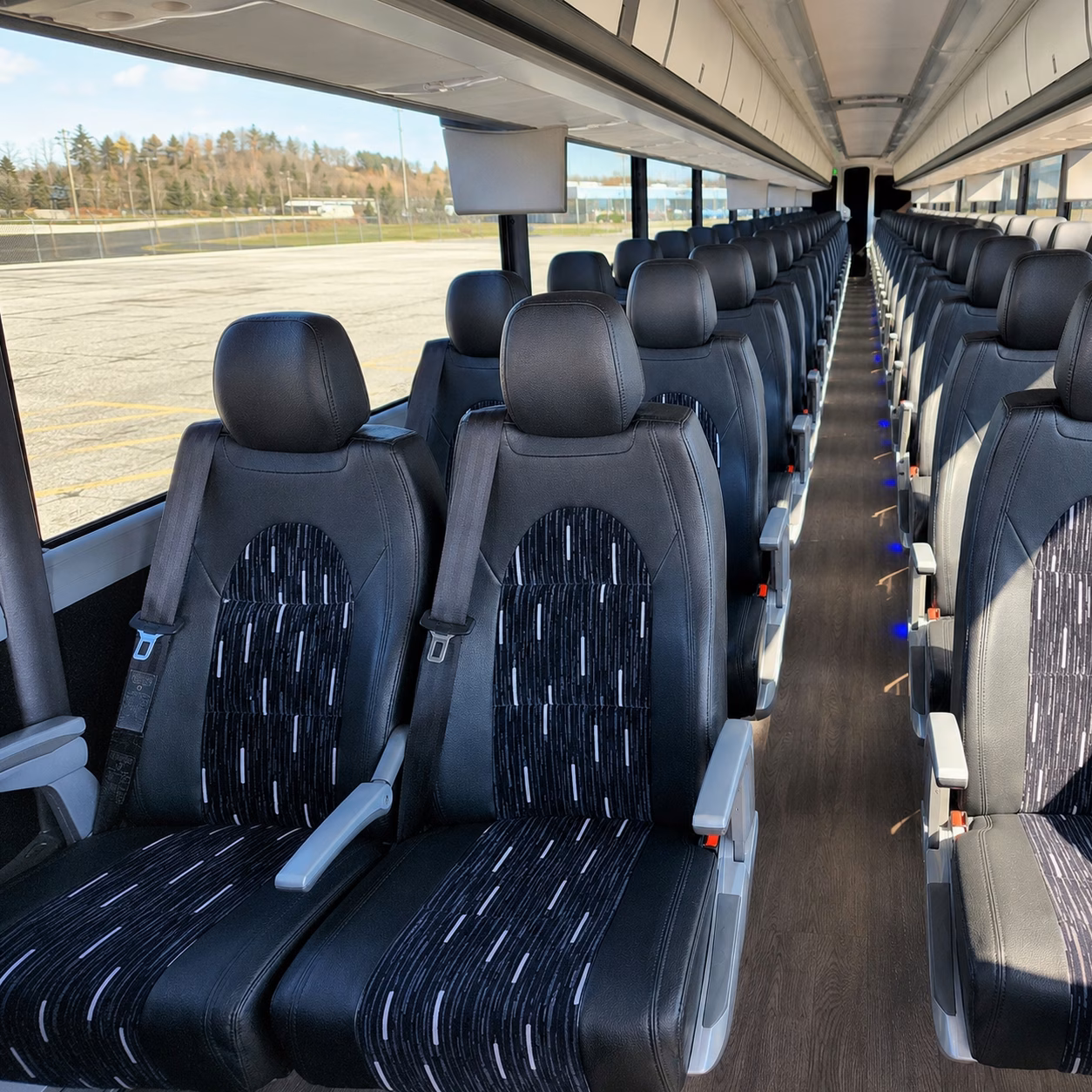 cedar park charter bus rental inside