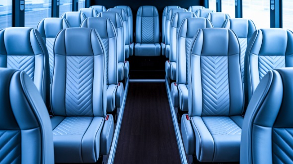 cedar park 28 passenger minibus inside