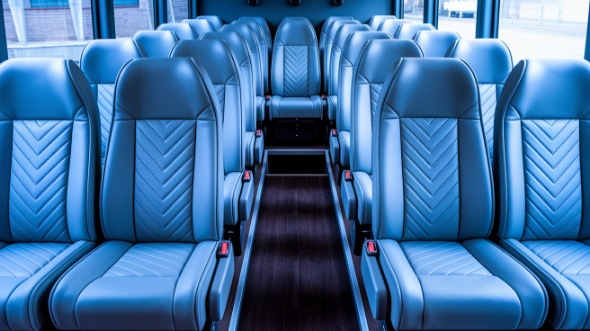cedar park 35 passenger minibus inside