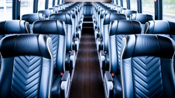 cedar park 50 passenger charter bus inside