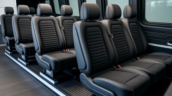 cedar park sprinter van with driver inside