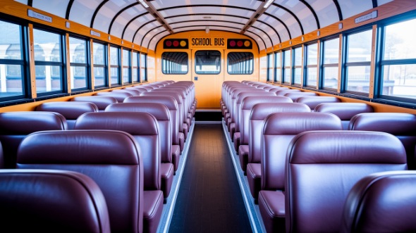 school bus rental interior cedar park